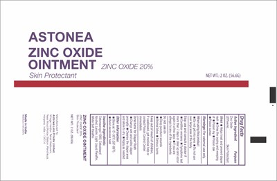 Principal Display And Drug Fact Panel (Zinc Oxide 2oz Tube   Astonea)